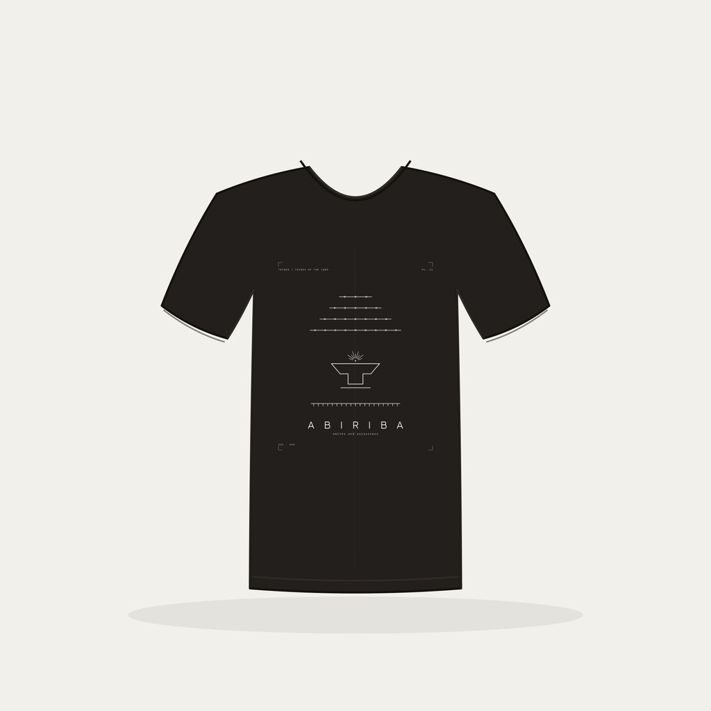 Abiriba Tee · Plate XI · Smiths and Sojourners · Pre-Order (Ships ASAP) — tee mockup | 11-abiriba-bw-black-tee.jpg