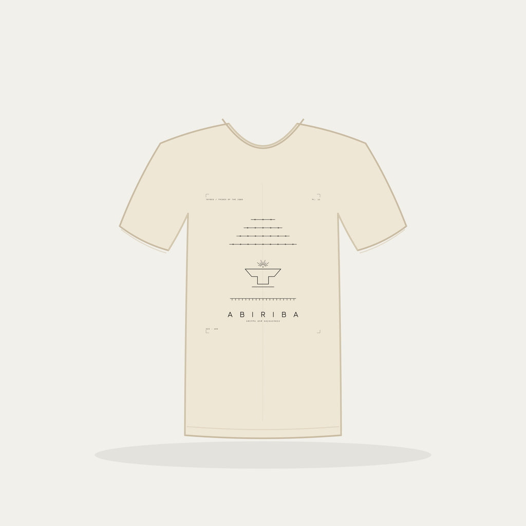 Abiriba Tee · Plate XI · Smiths and Sojourners · Pre-Order (Ships ASAP) — tee mockup | 11-abiriba-bw-cream-tee.jpg