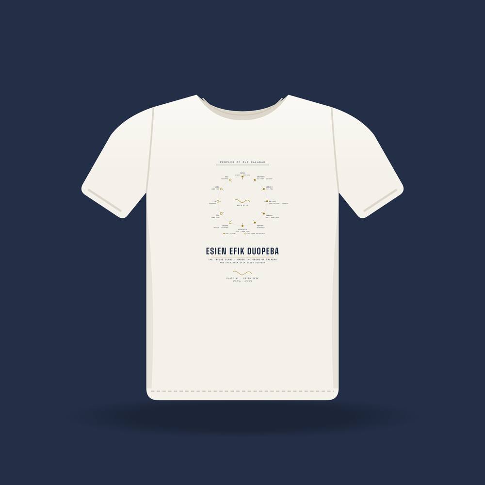 Esien Efik Duopeba Tee · Plate XI · The Twelve Efik Clans · Pre-Order (Ships ASAP)