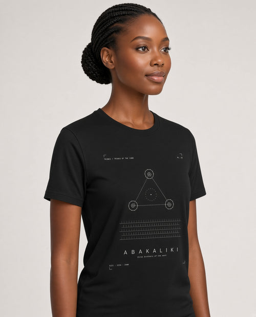 Abakaliki Tee · Plate XV · Three Brothers of the East · Pre-Order (Ships ASAP) on-model locked