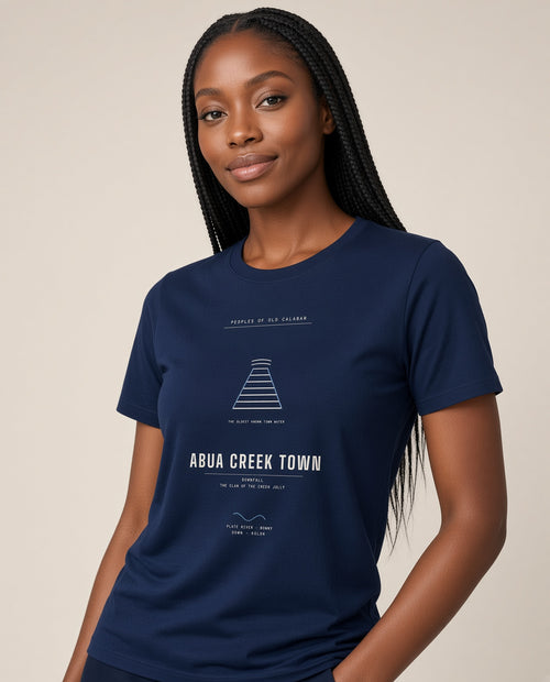 Abua Creek Town Tee · Plate XXIX · Clan at the Jetty · Pre-Order (Ships ASAP) on-model