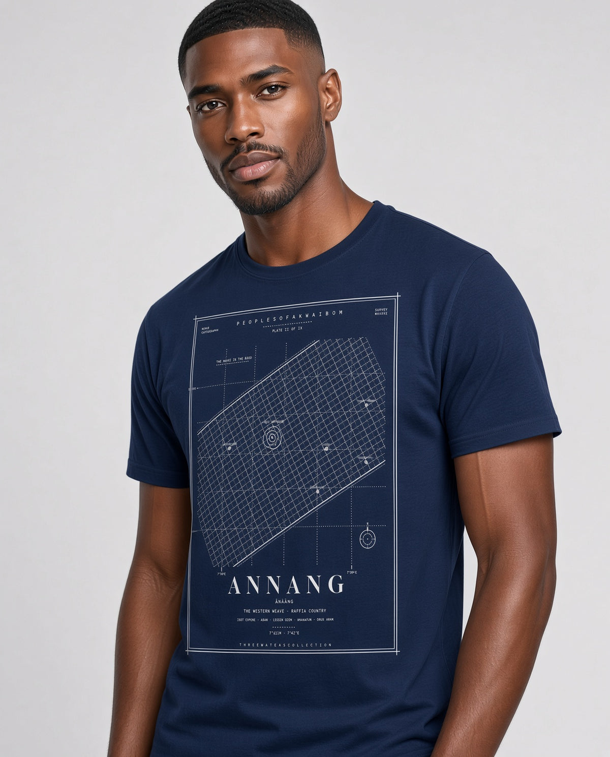 Annang Tee · Plate II · The Western Weave · Pre-Order (Ships ASAP) on-model locked