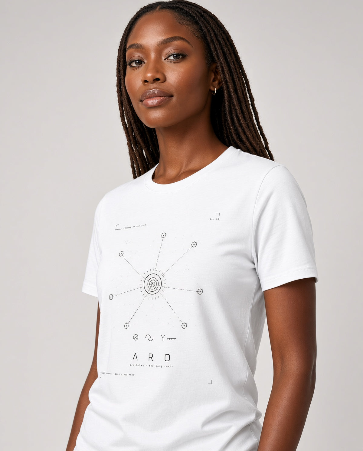 Aro Tee · Plate III · Arochukwu · The Long Roads · Pre-Order (Ships ASAP) on-model locked