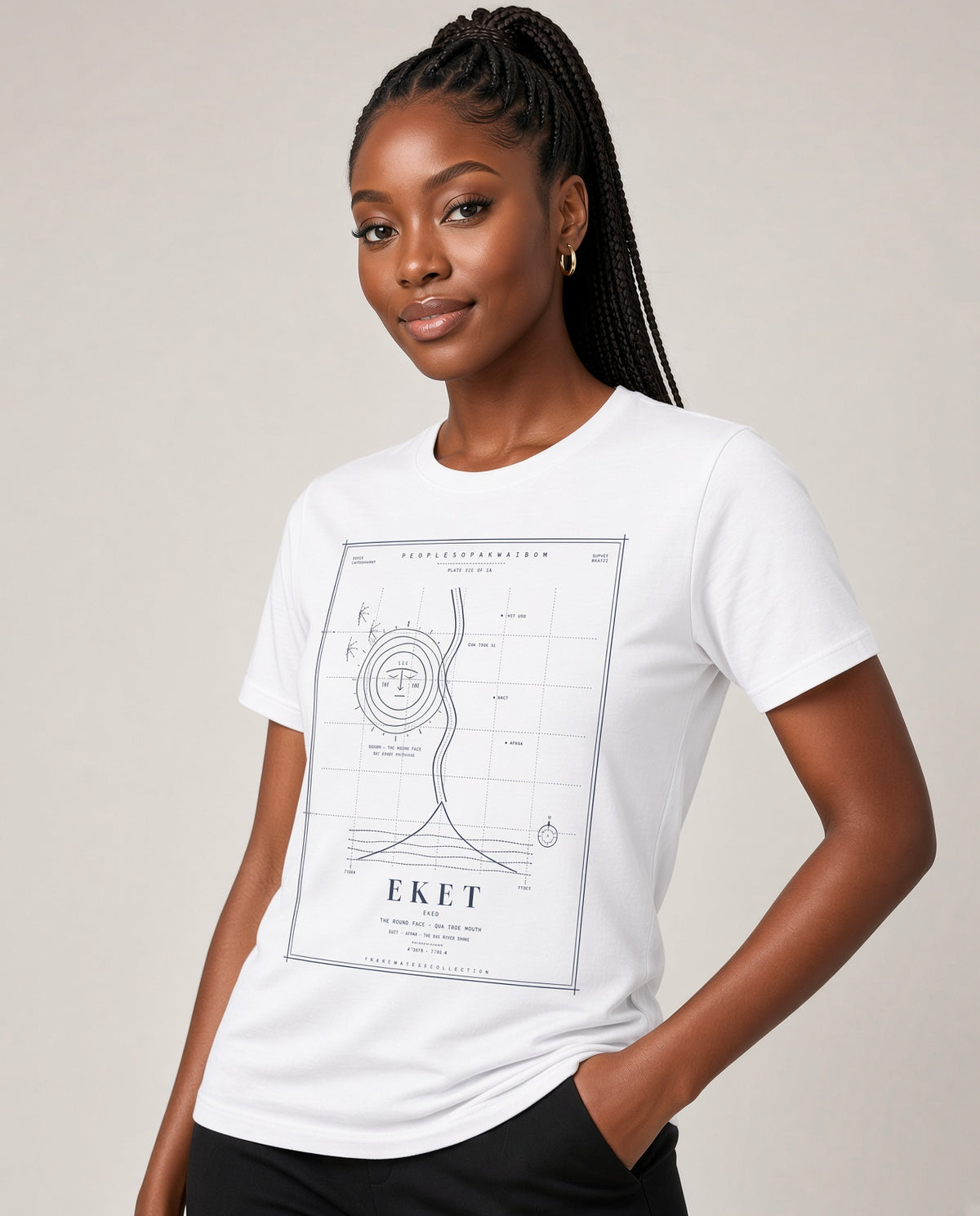 Eket Tee · Plate VII · The Round Face · Pre-Order (Ships ASAP) on-model locked
