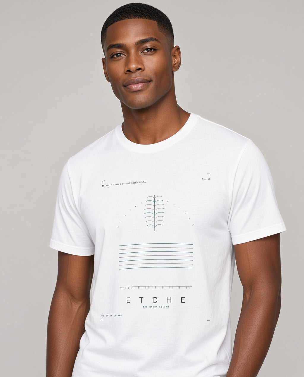 Etche Tee · Plate XIII · The Green Upland · Pre-Order (Ships ASAP) on-model locked