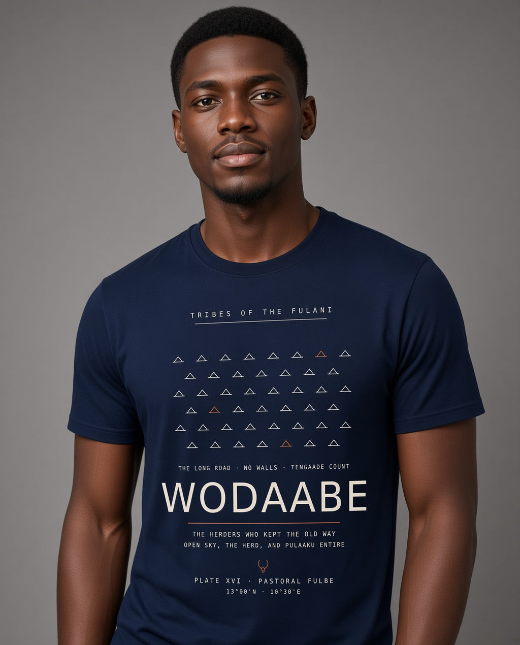 Wodaabe — The Tribes of the Fulani · Pre-Order (Ships ASAP) — on-model | fulani-wodaabe-dark-MODEL.jpg