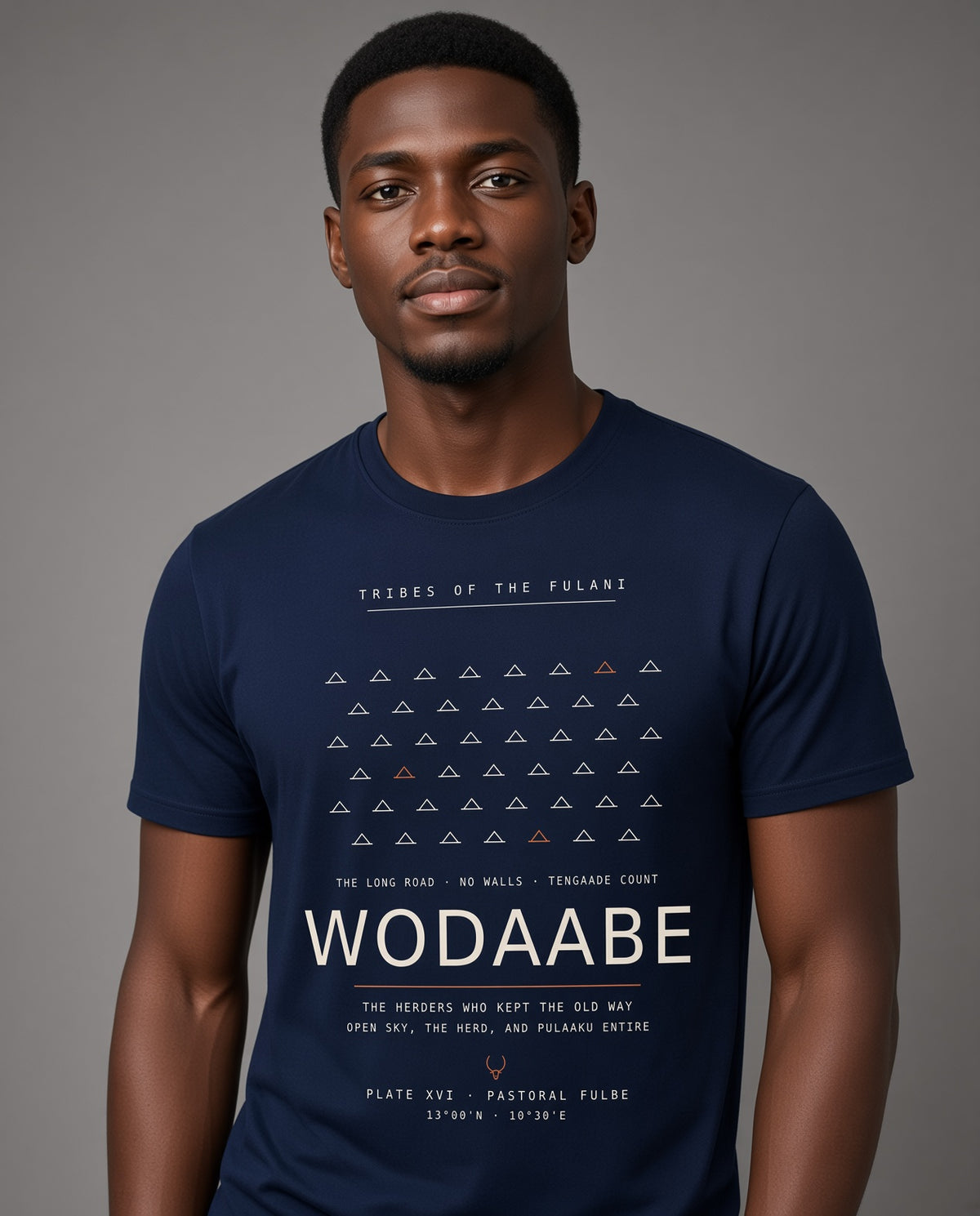 Wodaabe — The Tribes of the Fulani · Pre-Order (Ships ASAP) — on-model | fulani-wodaabe-dark-MODEL.jpg