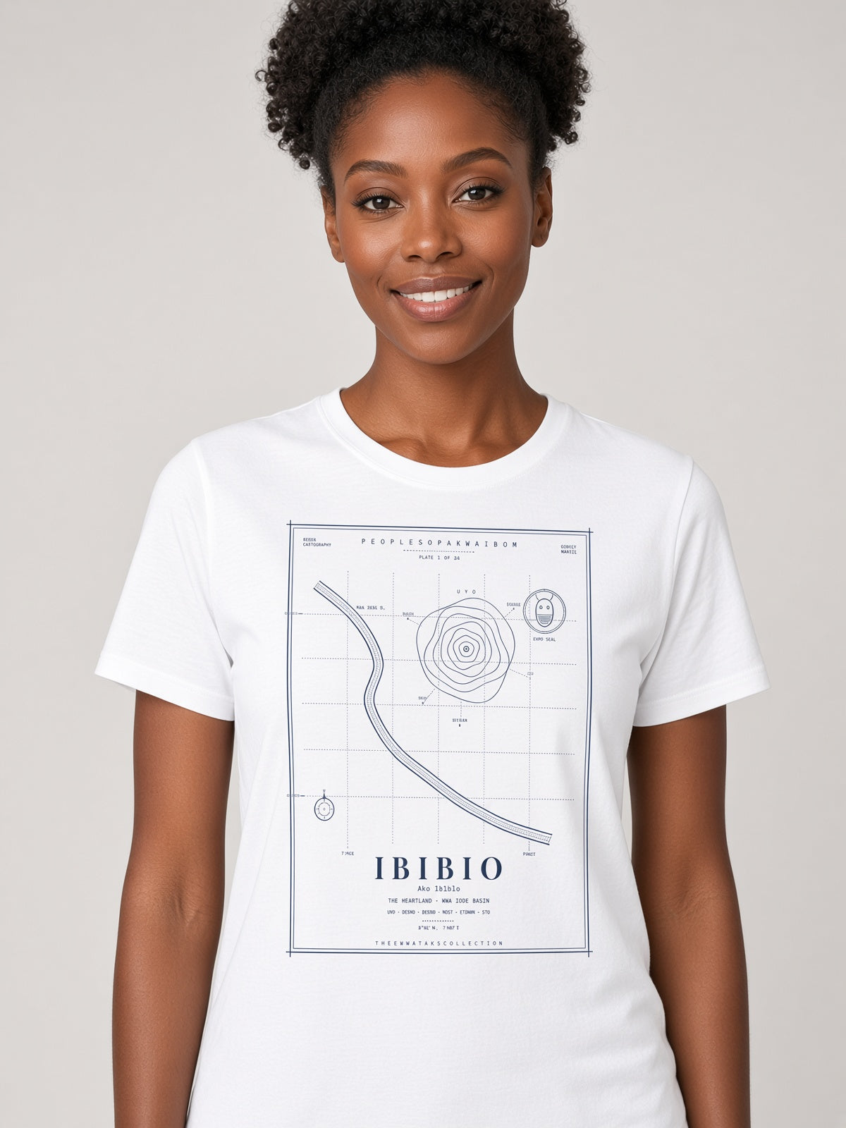 Ibibio Tee · Plate I · The Heartland · Pre-Order (Ships ASAP) on-model locked