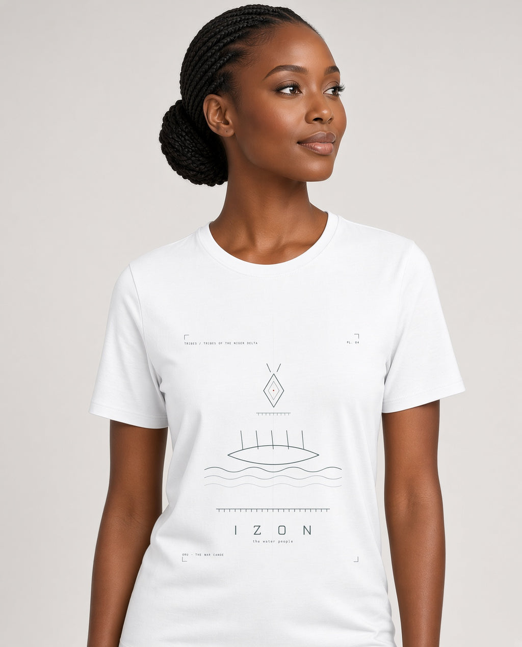 Izon Tee · Plate IV · The Water People · Pre-Order (Ships ASAP) on-model locked
