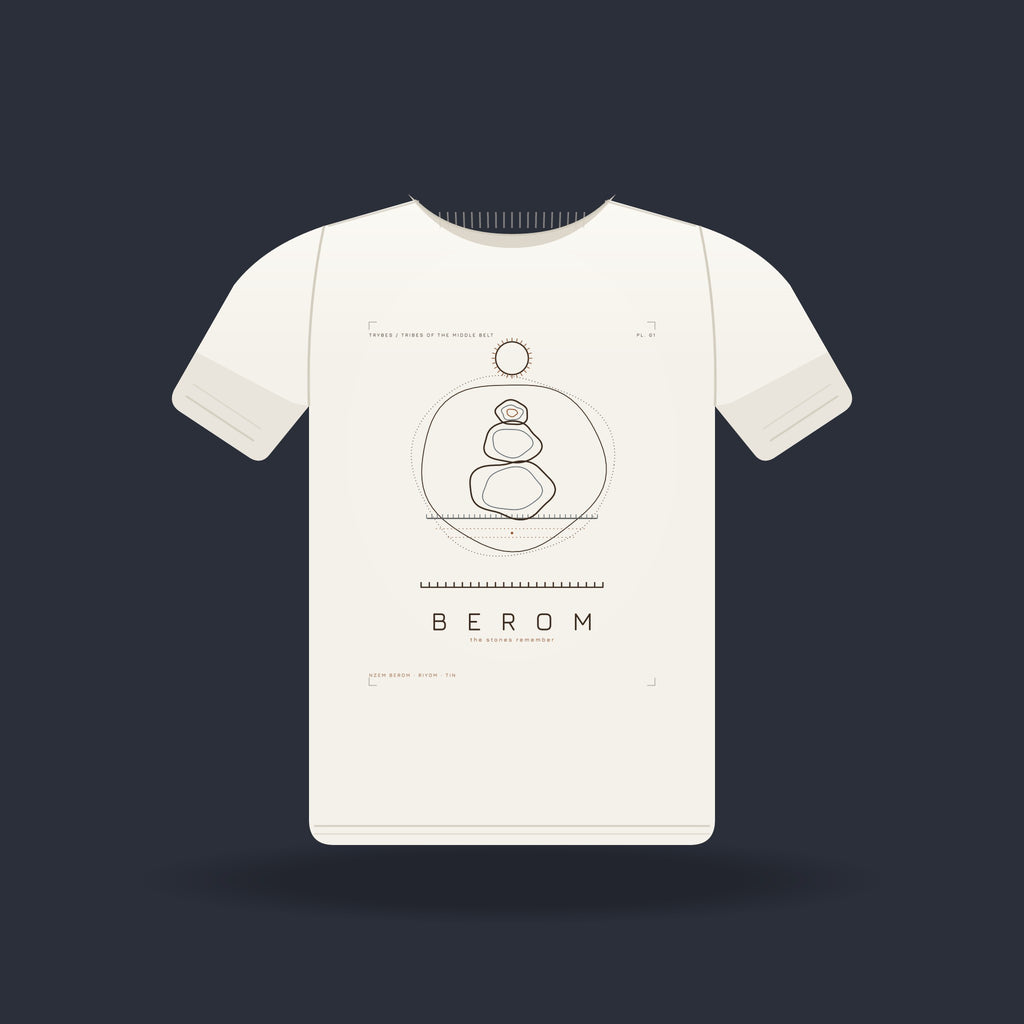 Berom — The Plateau Tribes · Pre-Order (Ships ASAP) — tee mockup | mb01-berom-white-front.jpg