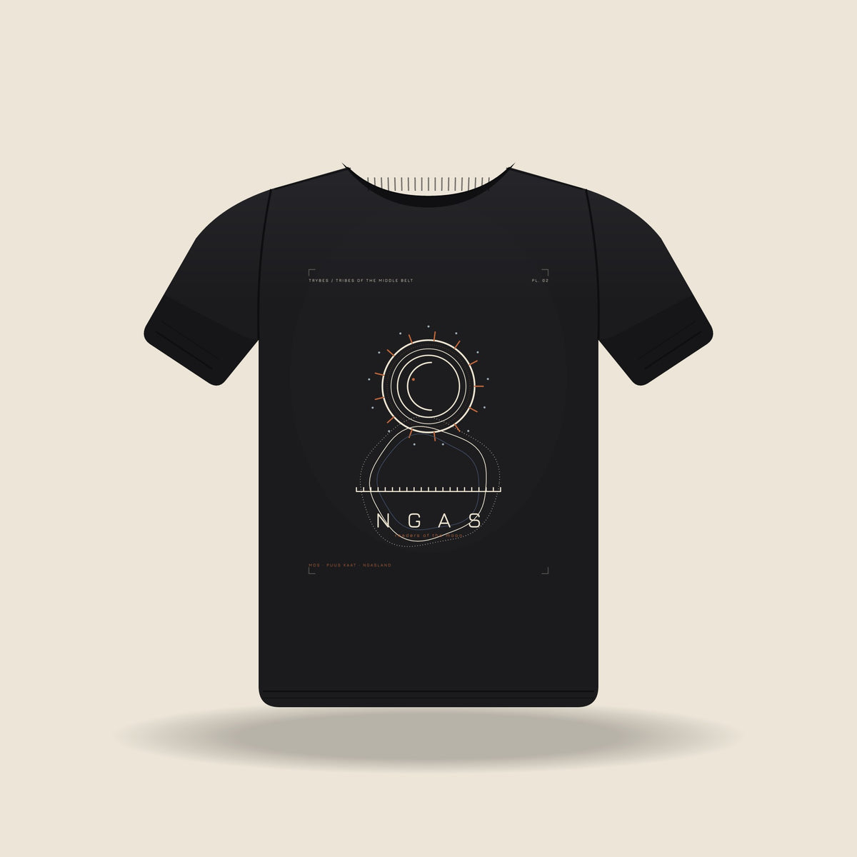 Ngas — The Plateau Tribes · Pre-Order (Ships ASAP) — tee mockup | mb02-ngas-black-front.jpg