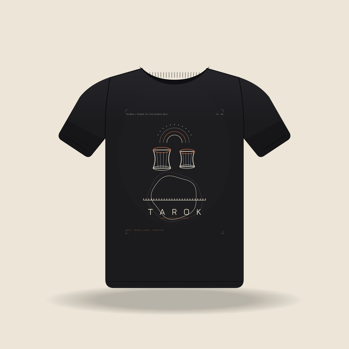 Tarok — The Plateau Tribes · Pre-Order (Ships ASAP) — tee mockup | mb03-tarok-black-front.jpg