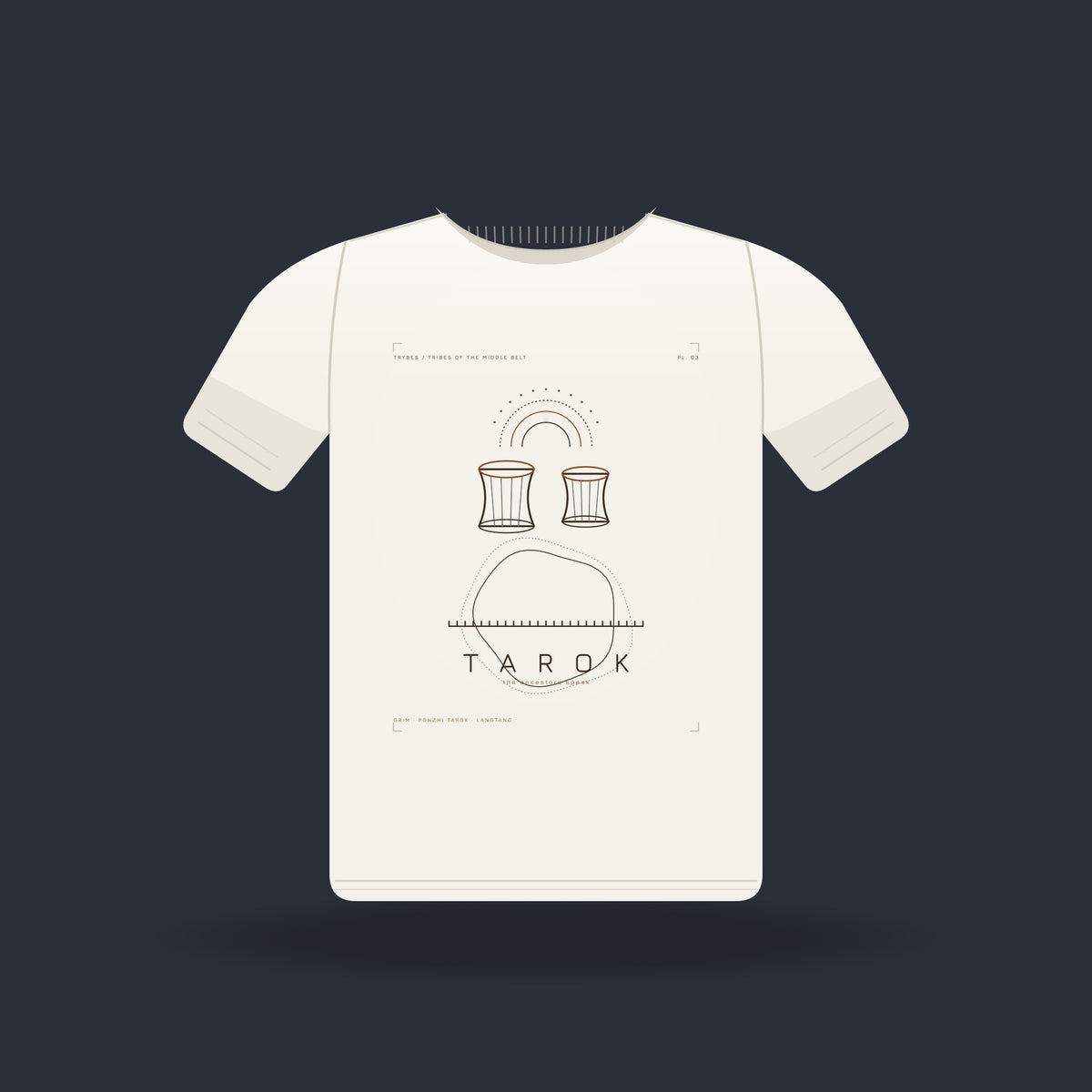 Tarok — The Plateau Tribes · Pre-Order (Ships ASAP) — tee mockup | mb03-tarok-white-front.jpg