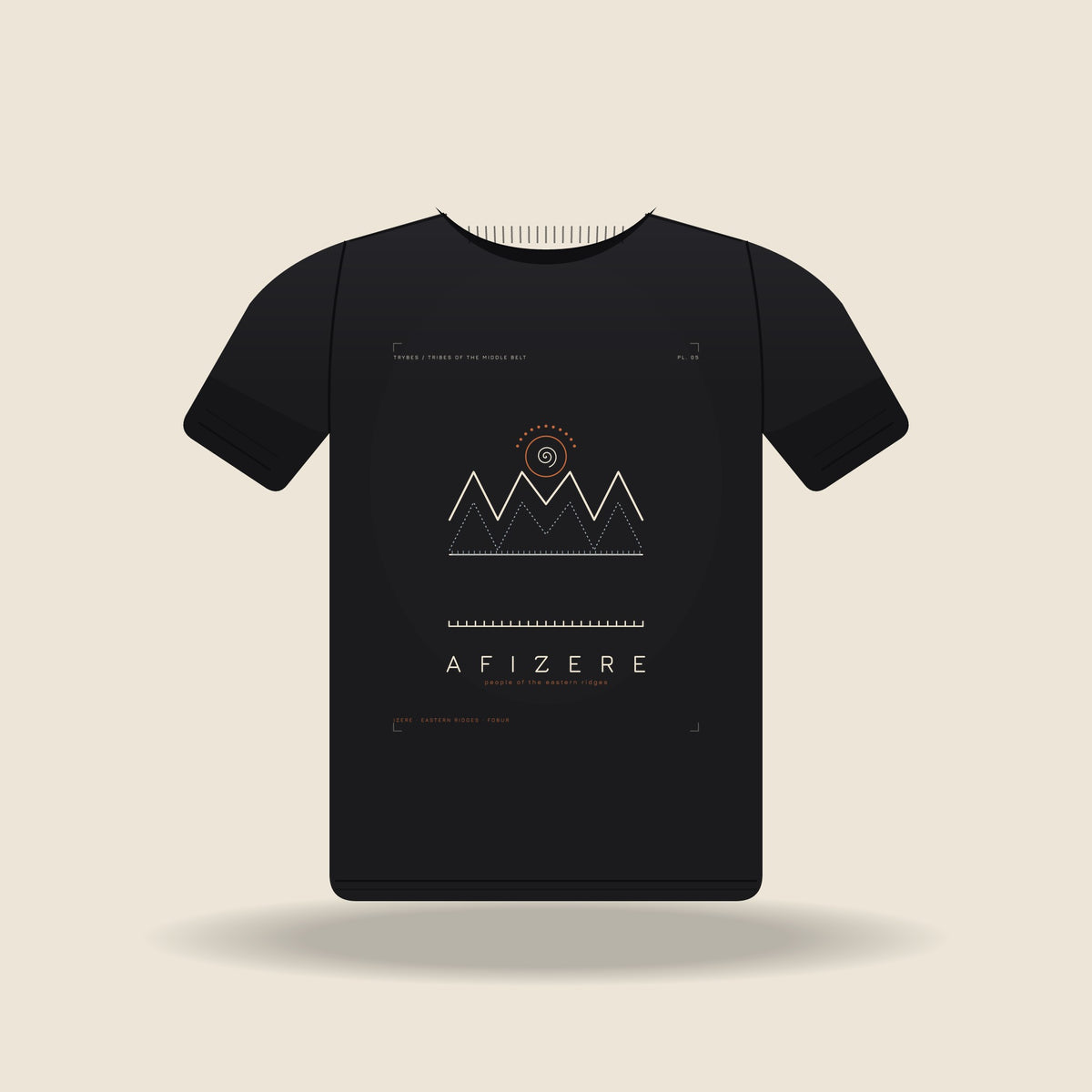 Afizere — The Plateau Tribes · Pre-Order (Ships ASAP) — tee mockup | mb05-afizere-black-front.jpg