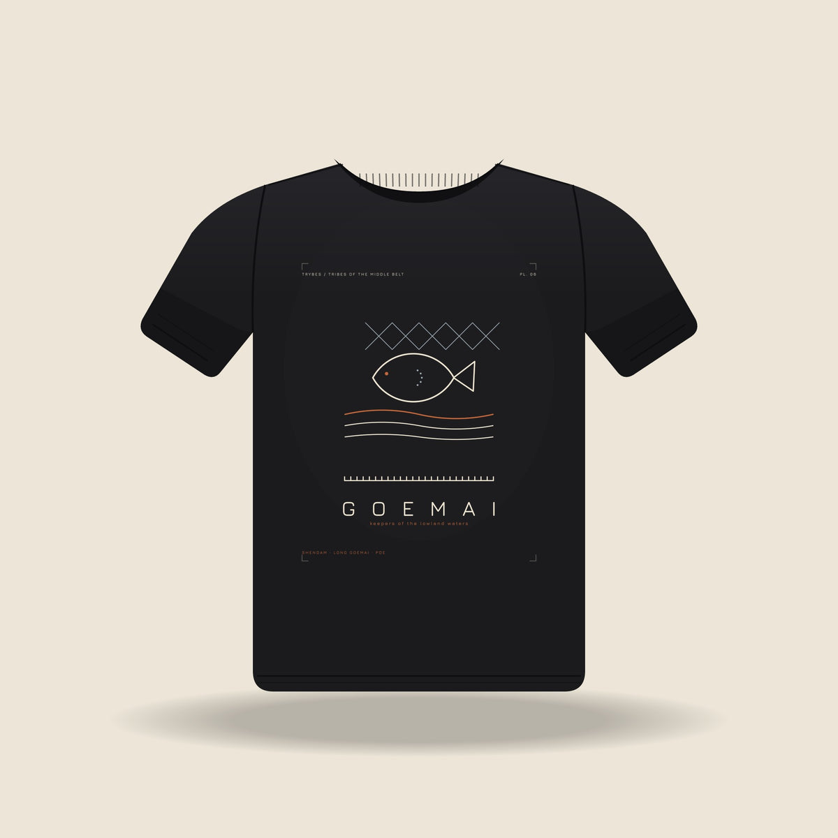 Goemai — The Plateau Tribes · Pre-Order (Ships ASAP) — tee mockup | mb06-goemai-black-front.jpg
