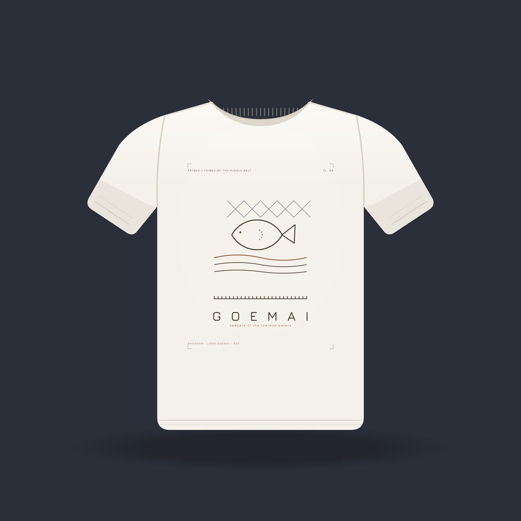 Goemai — The Plateau Tribes · Pre-Order (Ships ASAP) — tee mockup | mb06-goemai-white-front.jpg