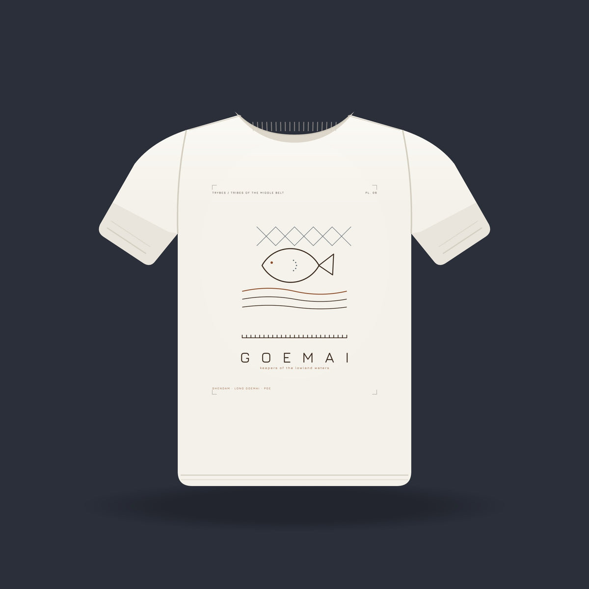 Goemai — The Plateau Tribes · Pre-Order (Ships ASAP) — tee mockup | mb06-goemai-white-front.jpg