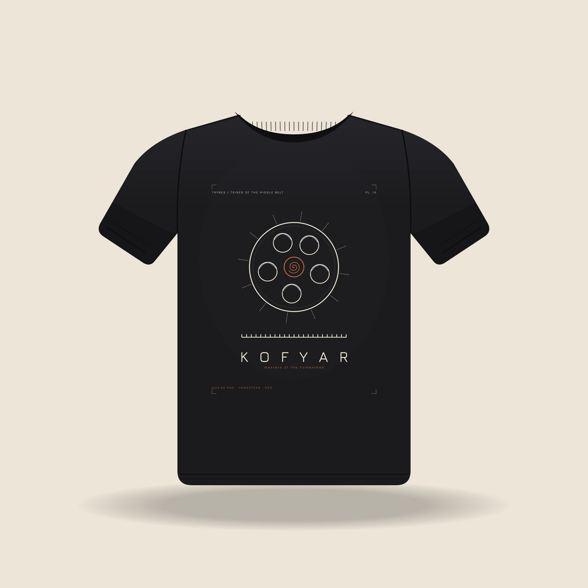 Kofyar — The Plateau Tribes · Pre-Order (Ships ASAP) — tee mockup | mb10-kofyar-black-front.jpg