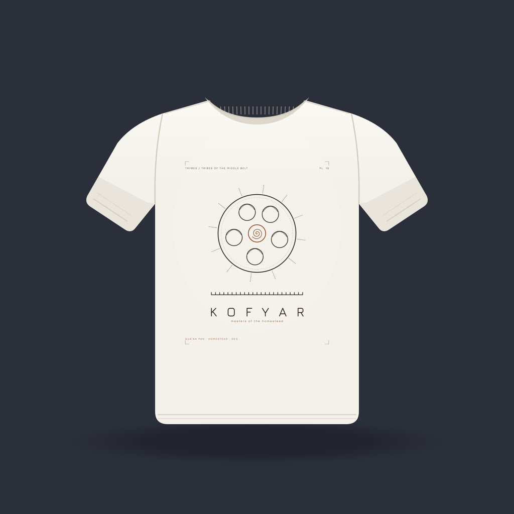 Kofyar — The Plateau Tribes · Pre-Order (Ships ASAP) — tee mockup | mb10-kofyar-white-front.jpg