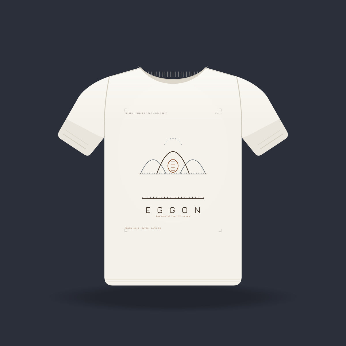 Eggon — The Plateau Tribes · Pre-Order (Ships ASAP) — tee mockup | mb11-eggon-white-front.jpg