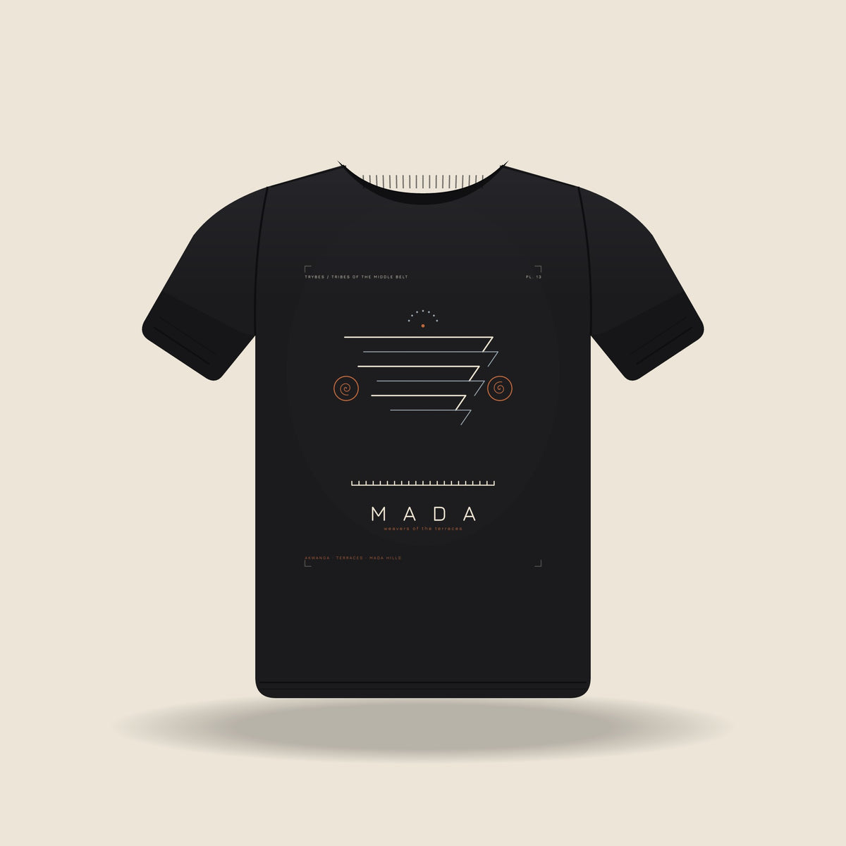 Mada — The Plateau Tribes · Pre-Order (Ships ASAP) — tee mockup | mb13-mada-black-front.jpg