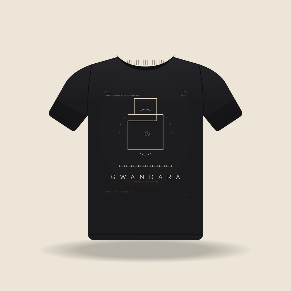 Gwandara — The Plateau Tribes · Pre-Order (Ships ASAP) — tee mockup | mb14-gwandara-black-front.jpg