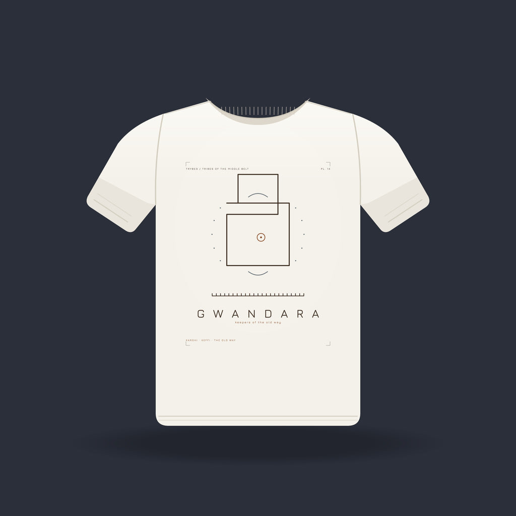 Gwandara — The Plateau Tribes · Pre-Order (Ships ASAP) — tee mockup | mb14-gwandara-white-front.jpg