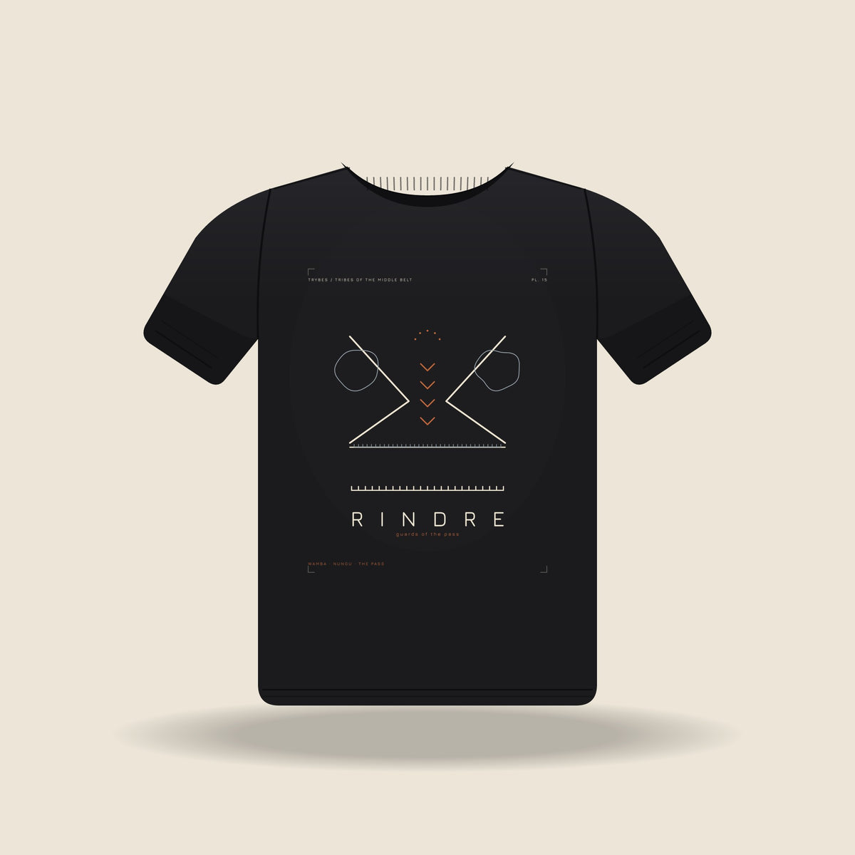 Rindre — The Plateau Tribes · Pre-Order (Ships ASAP) — tee mockup | mb15-rindre-black-front.jpg