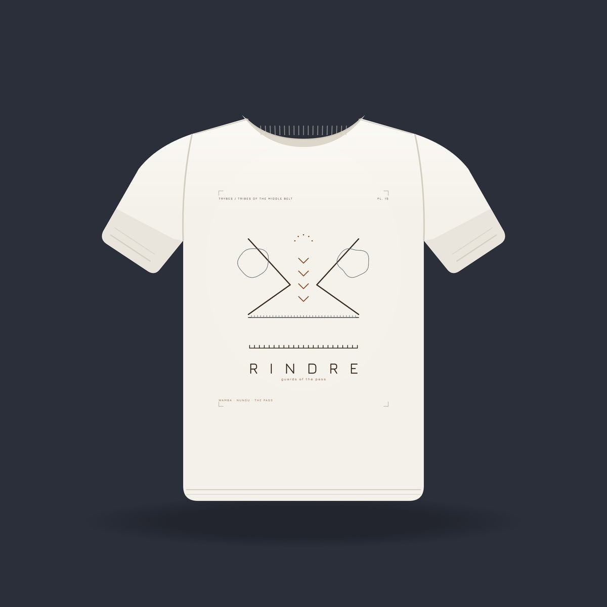 Rindre — The Plateau Tribes · Pre-Order (Ships ASAP) — tee mockup | mb15-rindre-white-front.jpg