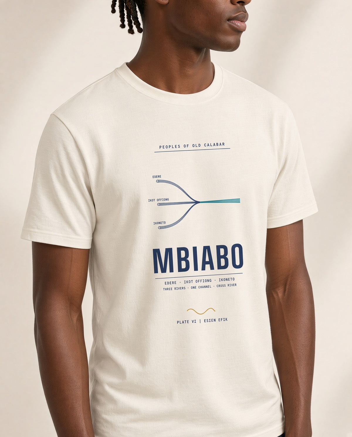 Mbiabo Tee · Plate VI · Clan of the Mbiabo Towns · Pre-Order (Ships ASAP) on-model