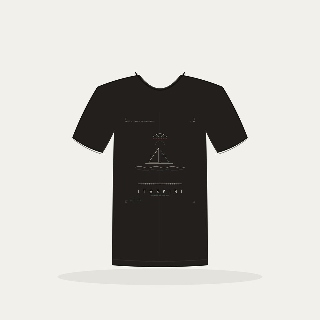 Itsekiri Tee · Plate III · Kingdom of the Olu · Pre-Order (Ships ASAP) — tee mockup | nd03-itsekiri-black-front.jpg