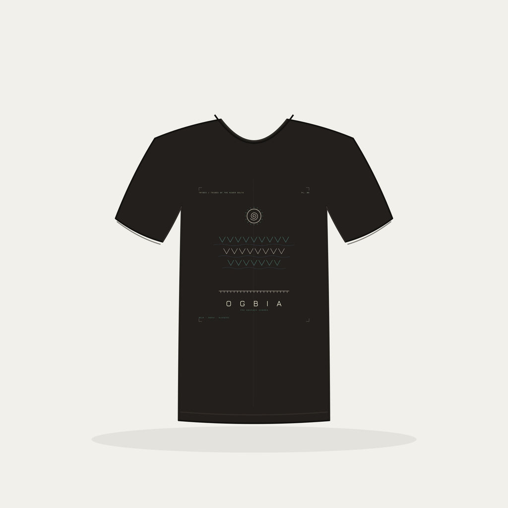 Ogbia Tee · Plate VI · The Eastern Creeks · Pre-Order (Ships ASAP) — tee mockup | nd06-ogbia-black-front.jpg