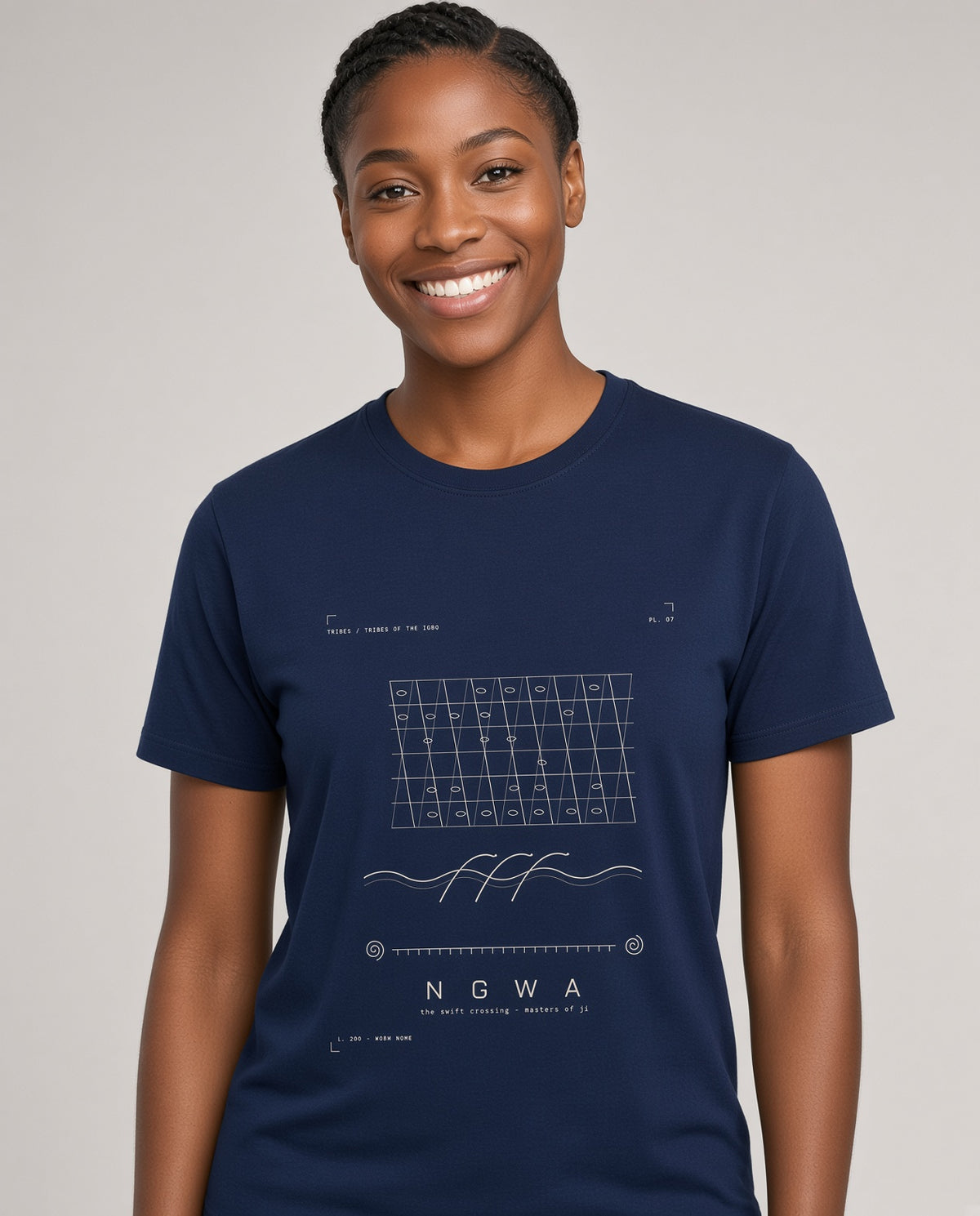 Ngwa Tee · Plate VII · The Swift Crossing · Pre-Order (Ships ASAP) on-model locked