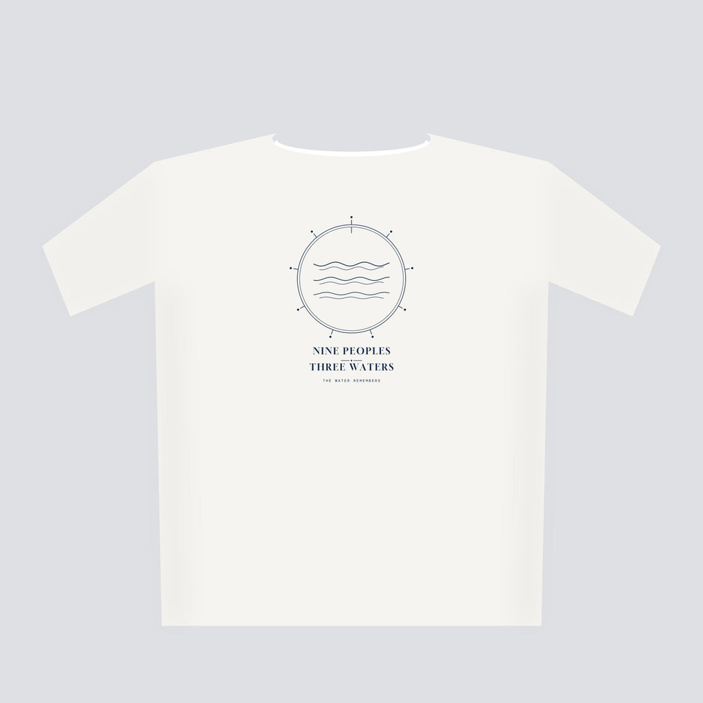 Nine Peoples · Three Waters back print — white