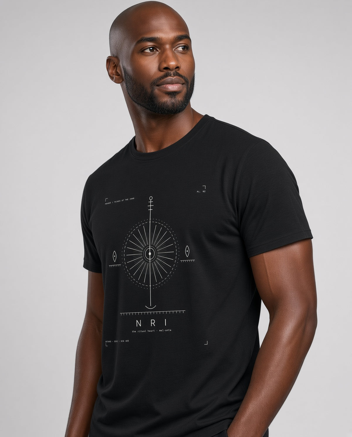 Nri Tee · Plate II · The Ritual Heart of the Igbo · Pre-Order (Ships ASAP) on-model locked