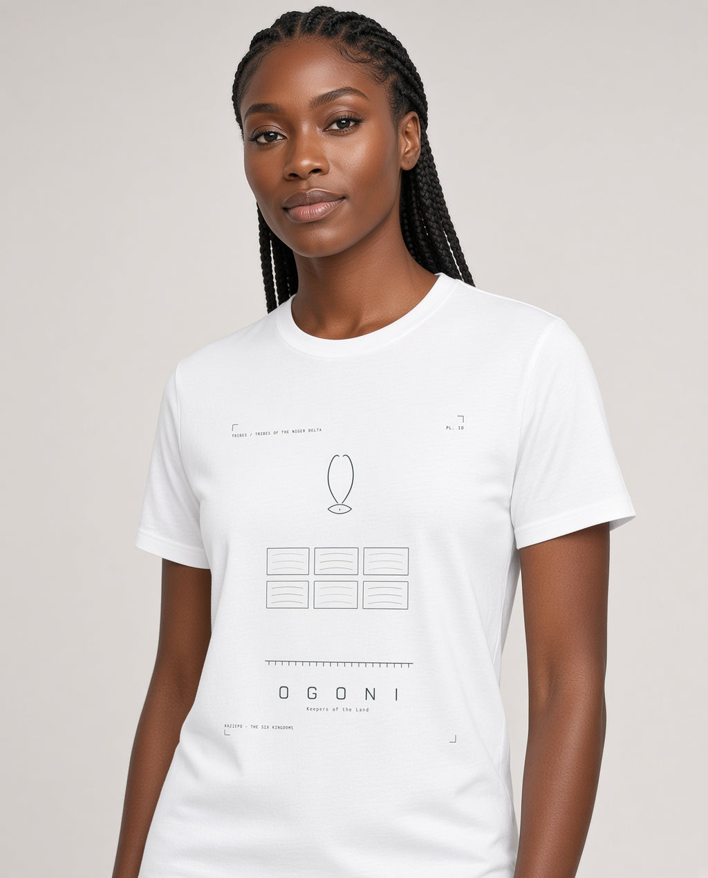 Ogoni Tee · Plate X · Keepers of the Land · Pre-Order (Ships ASAP) on-model locked