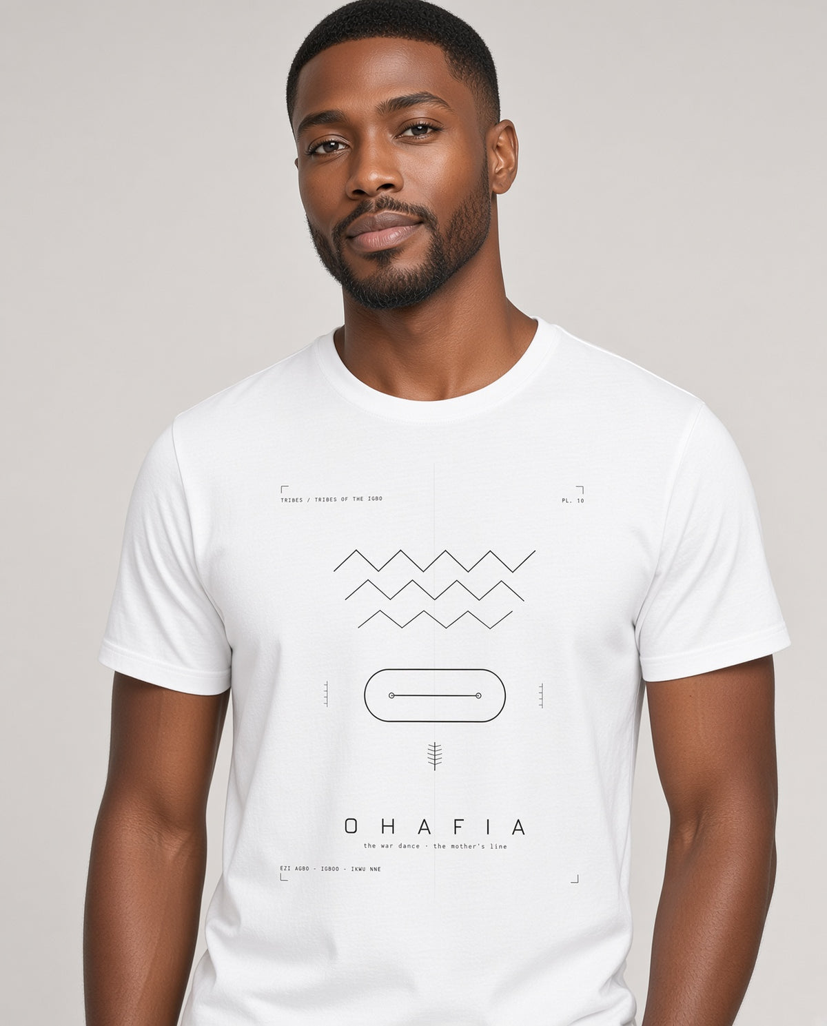 Ohafia Tee · Plate X · The War Dance, The Mother's Line · Pre-Order (Ships ASAP) on-model locked