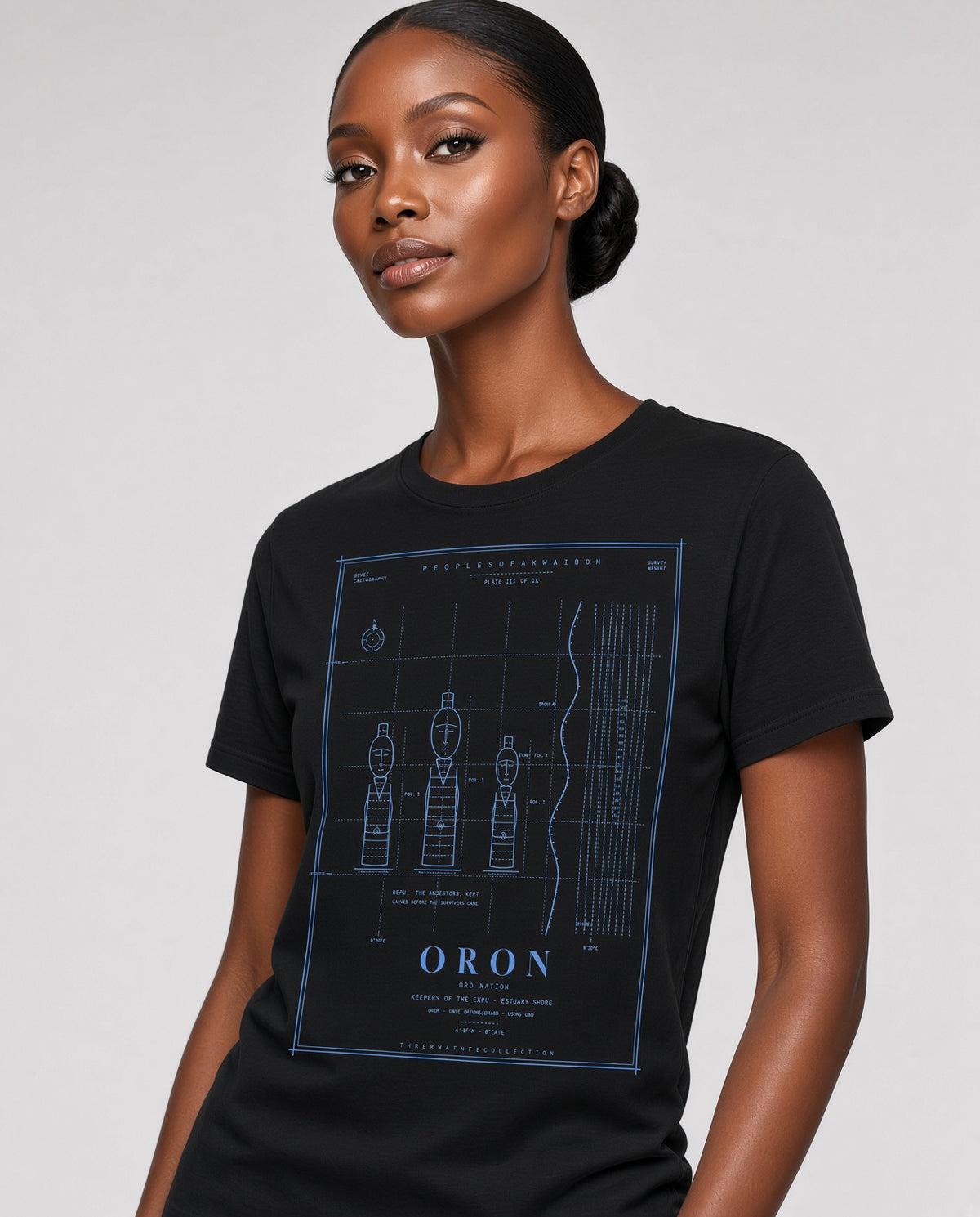 Oron Tee · Plate III · Keepers of the Ekpu · Pre-Order (Ships ASAP) on-model locked