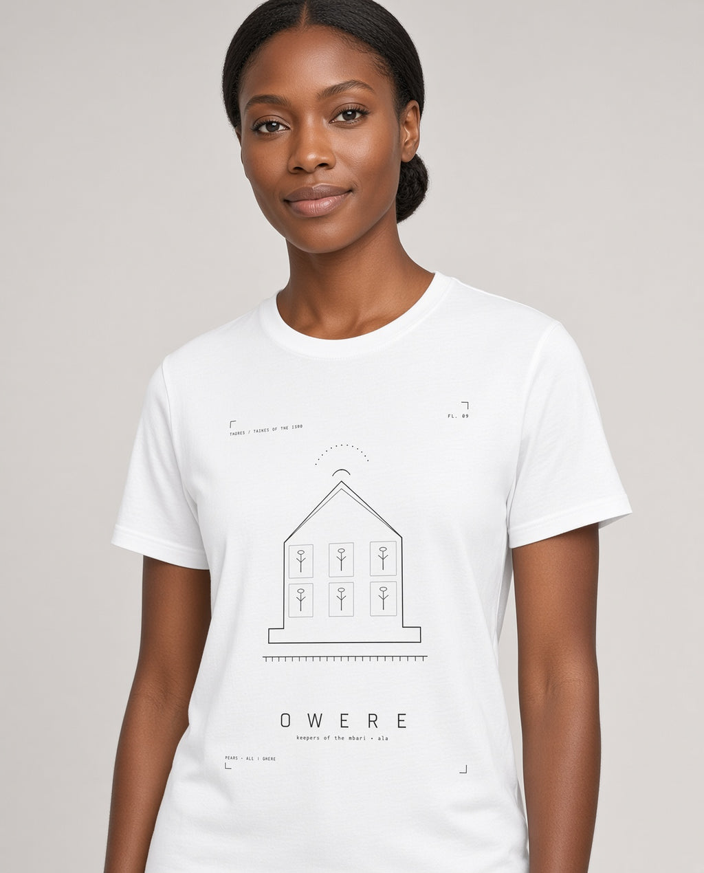 Owere Tee · Plate IX · Keepers of the Mbari · Pre-Order (Ships ASAP) on-model locked