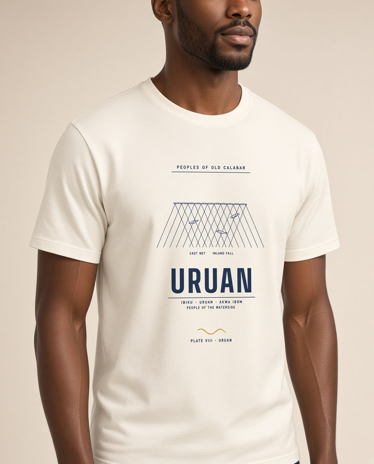 Uruan Tee · Plate VIII · The Waterside People of the Estuary · Pre-Order (Ships ASAP) on-model