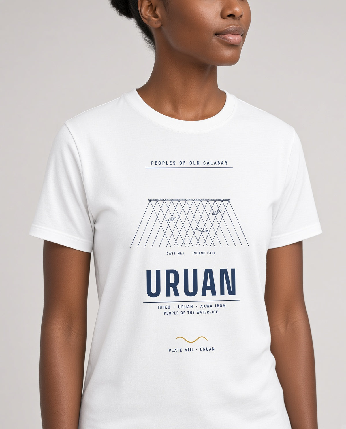 Uruan Tee · Plate VIII · The Waterside People of the Estuary · Pre-Order (Ships ASAP) on-model locked