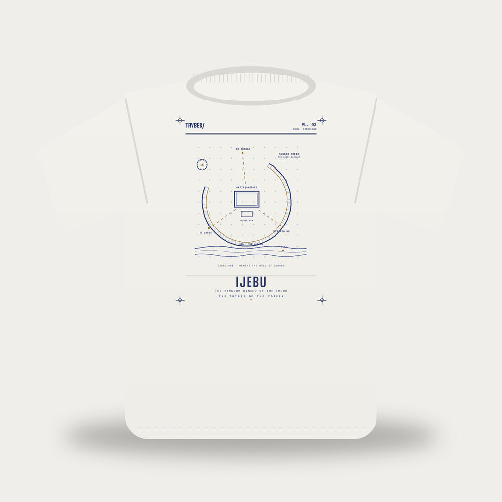 Ijebu — The Tribes of the Yoruba · Pre-Order (Ships ASAP) — tee mockup | yo03-ijebu-white-front.jpg