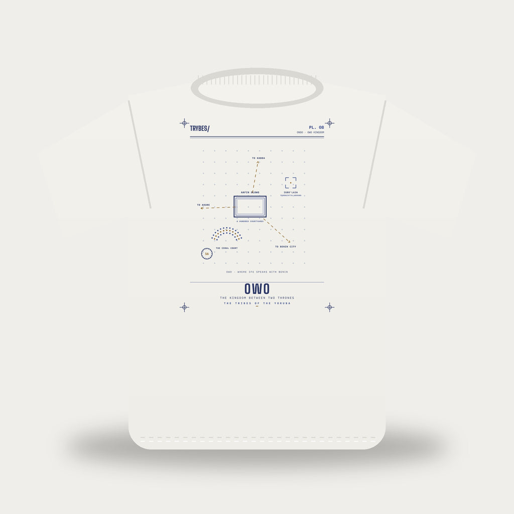 Owo — The Tribes of the Yoruba · Pre-Order (Ships ASAP) — tee mockup | yo08-owo-white-front.jpg