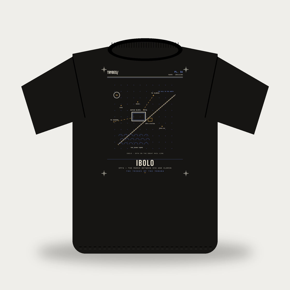 Ibolo — The Tribes of the Yoruba · Pre-Order (Ships ASAP) — tee mockup | yo16-ibolo-black-front.jpg